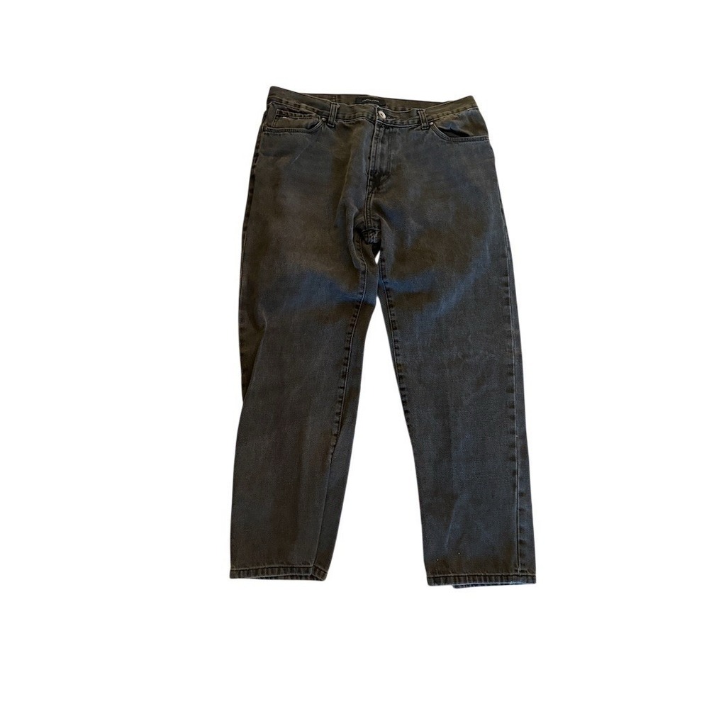 Tommy Hilfiger Jeans Mens 36x30 Black Straight Leg 5-Pocket Mid Rise Classic Vtg